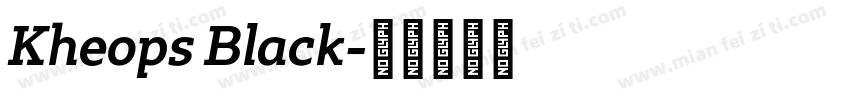 Kheops Black字体转换